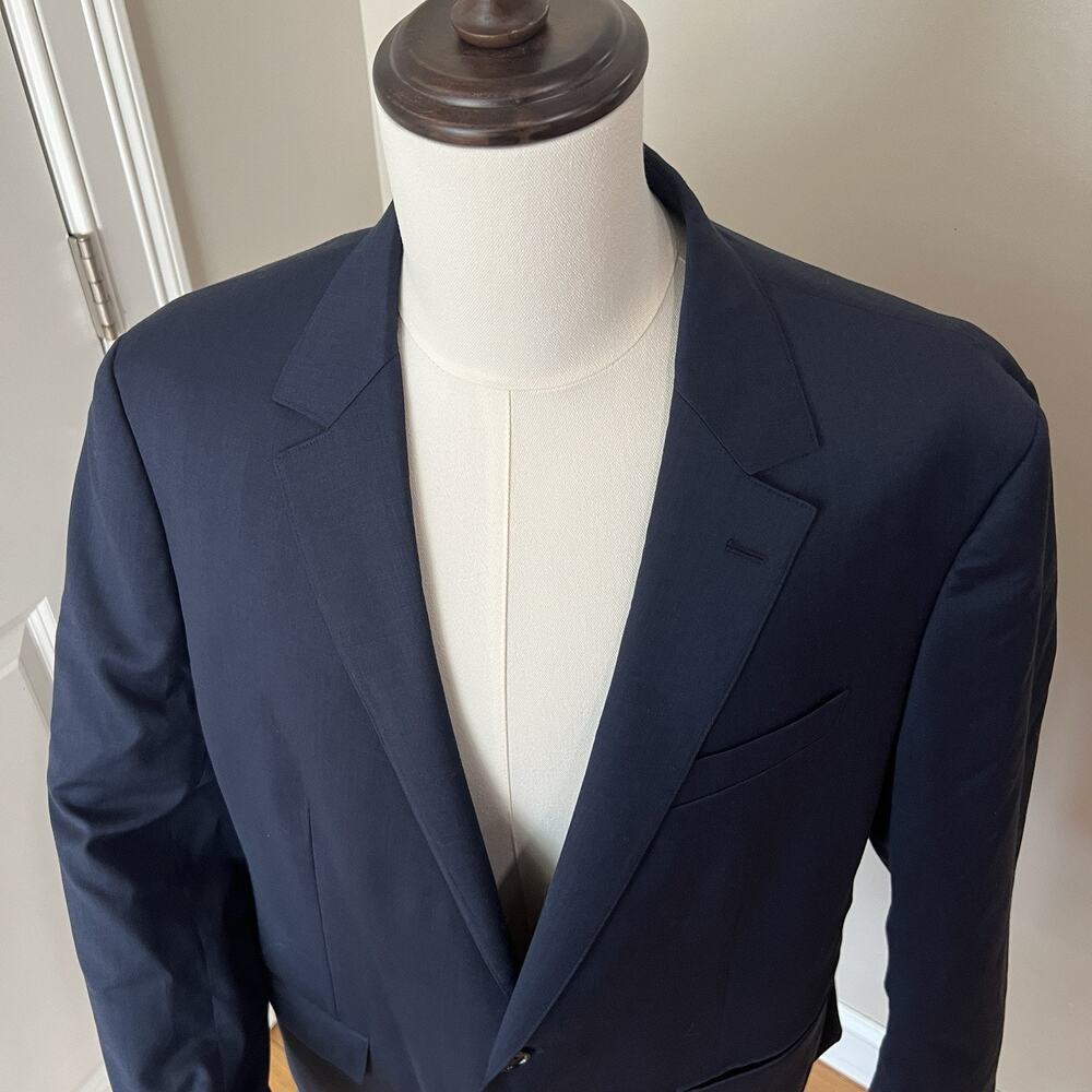 Bonobos Jetsetter Blazer Mens 46R Blue Wool Blend Stretch Athletic Fit Jacket